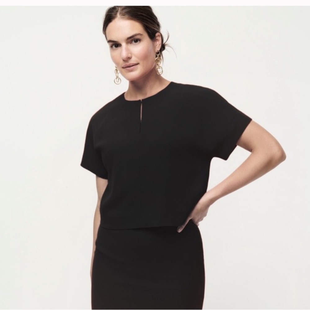 J. Crew black crop top